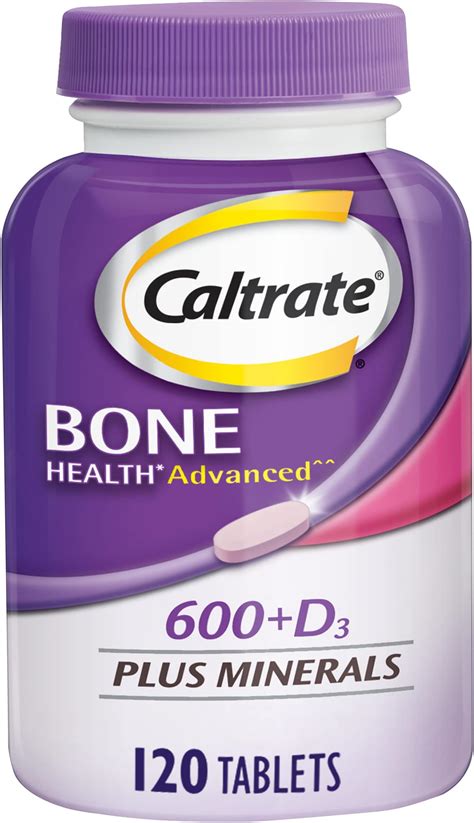 Amazon.com: Caltrate 600 Plus D3 Plus Minerals Calcium and Vitamin D Supplement Tablets, Bone ...