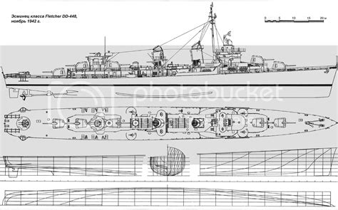 Fletcher Class Destroyer Schematic at Richard Colon blog
