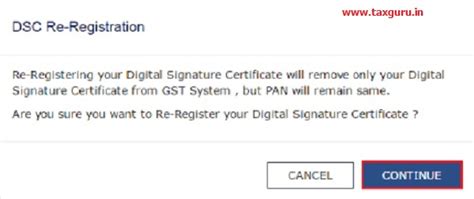 How to update DSC with GST Portal
