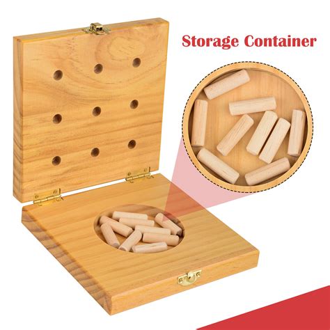 Wooden 9-Hole Peg Test Kit for Occupational Therapy Finger Training