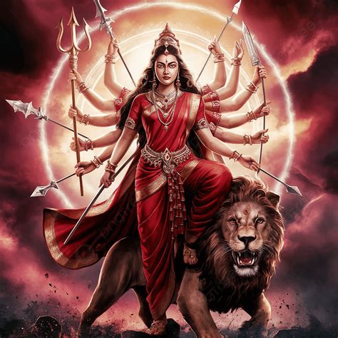 Hindu Goddess Durga Background, Durga Pooja, Durga Devi Background ...