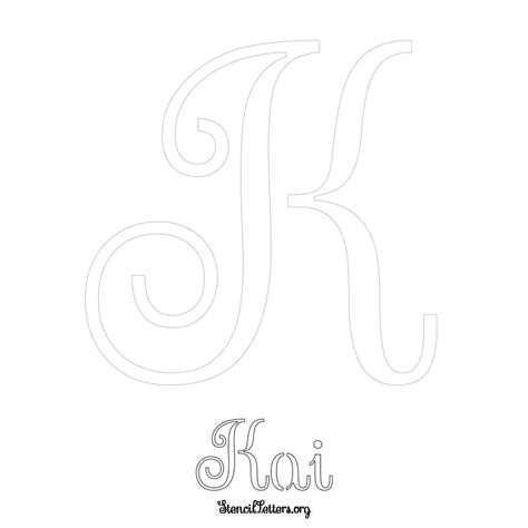 Kai Free Printable Name Stencils with 6 Unique Typography Styles and ...