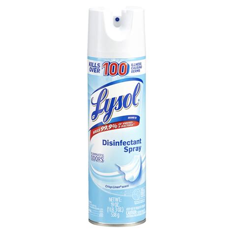 LYSOL®l Disinfectant Spray Crisp Linen, 19oz All Purpose Cleaners ...