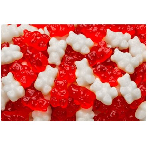 Albanese Gummi Bears Red & White Valentine 5lb - Pacific Candy Wholesale