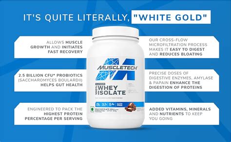 Buy MuscleTech Platinum 100% Whey Isolate, Protein Powder for Muscle ...