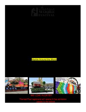 Georgia Marble Festival Parade Invitation Letter - Blank Fillable ...