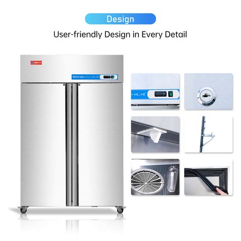 Commercial Reach in Fridge, 2 door 36 Cu.ft Stainless Steel Commercial ...