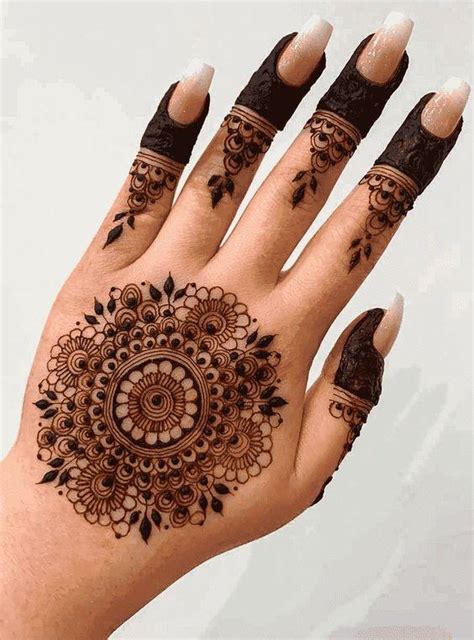 35 Beautiful Bridal, Simple, and Flower Mandala Mehndi Ideas