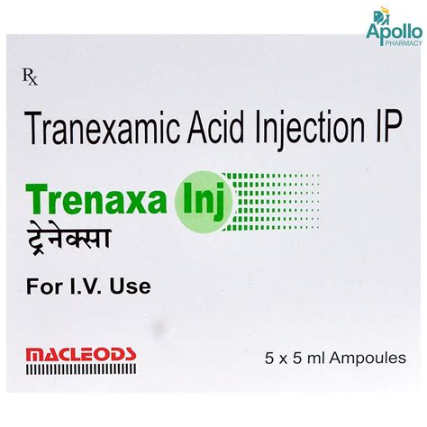 TRENAXA INJECTION 5ML Price, Uses, Side Effects, Composition - Apollo ...