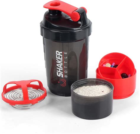 Amazon.com: XTKS Shaker Bottle,16oz Protein Shaker Bottles with Mixing ...