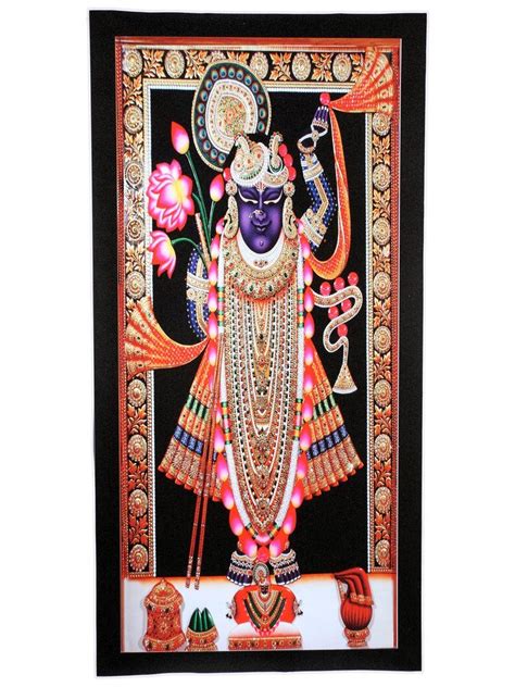 Bm Traders Shreenathji Unframed Sparkle Wall Sticker Poster (Vinyl 20 X ...