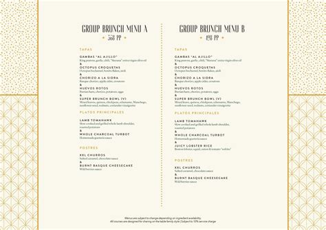 The Optimist - Group Menus
