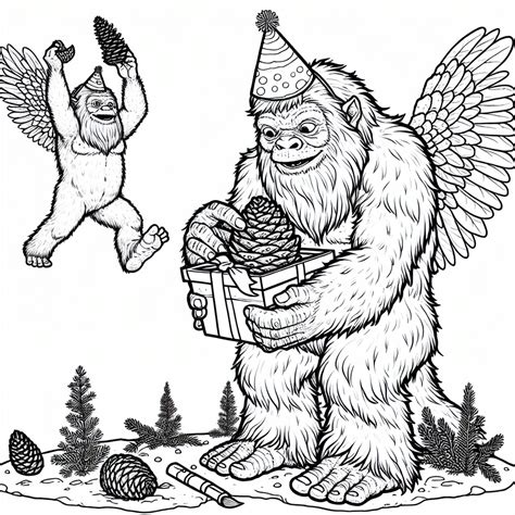 Bigfoot Coloring Pages - GoGo Coloring