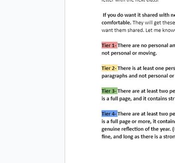 Image result for Reflection Letter Example