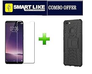 SmartLike Vivo V7+/VIVO V7 Plus Dazzle Defender Armor Case Cover + 1 ...