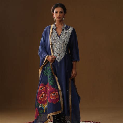 Royal blue shringaar ras suit set – arpitasulakshana