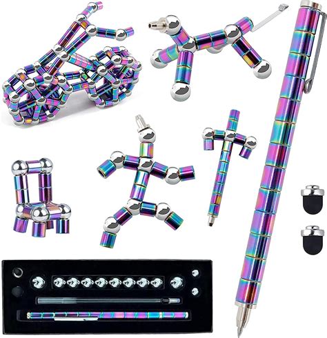 Amazon.com: WQWQUU Fidget Pen, Magnetic Fidget Toy Pen, Decompression ...