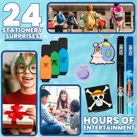 One Piece Advent Calendar 2025 for Kids Teens Stationery Christmas Cou ...