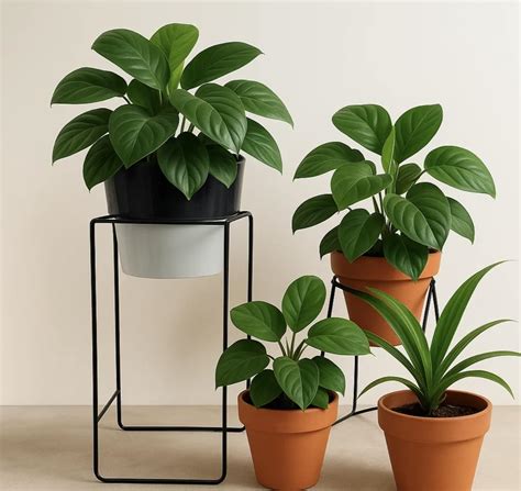 Kraft Seeds by 10CLUB Dual Tone Modern Metal Plant Stand with Planter ...