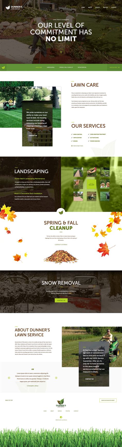 Lawn Care Website Template