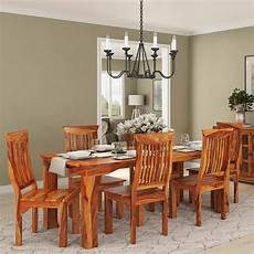 Wood Dining Room Table Sets by Idaho Modern Rustic Solid Wood Dining Table Chair Set Wood Dining Room Table Sets