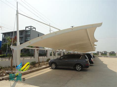 膜结构车棚设计规范|车棚荷载分析情况 - 膜结构车棚 - 上海聚翼遮阳设备有限公司