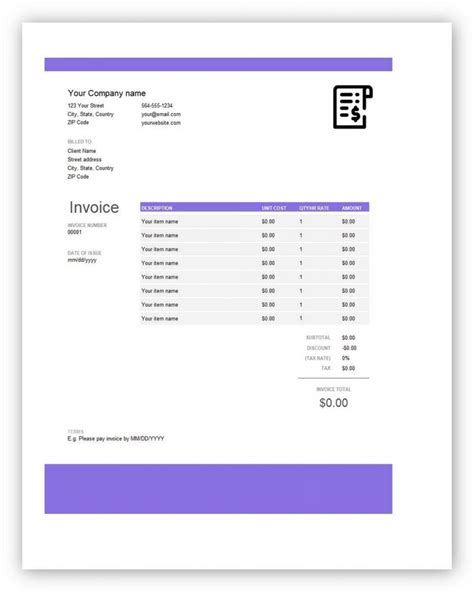 Image result for QuickBooks Invoice Sample