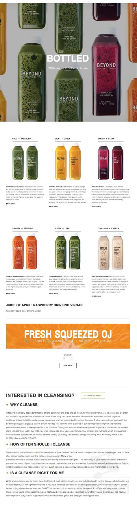 Menu - Birmingham MI's Beyond Juicery +Eatery | Sirved