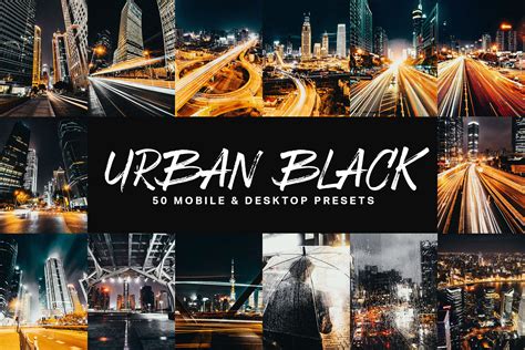 50 Urban Black Lightroom Presets – MasterBundles