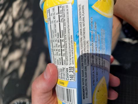 Minute Maid Lemonade Nutritional Information