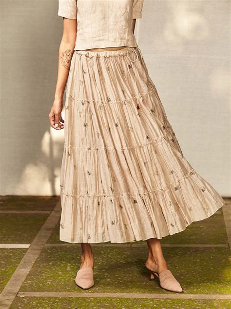 Floret Tier Skirt: Shop Breezy Floral Maxi Skirts