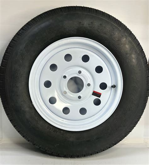 12" BOAT TRAILER CAMPER WHITE MOD ( 4 LUG ) TRAILER TIRE 480-12 TIRE ...