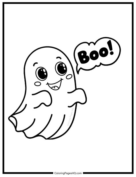 Ghost Coloring Pages (Free PDF Printables) - Coloring Pages HQ