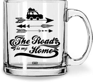 whats your kick Travel Inspiration Printed Clear Glass Coffee- Tour ...