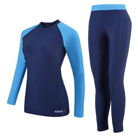 Women Two Piece Swimsuit Full Sleeve 2 Piece Swimming Costume Black ...