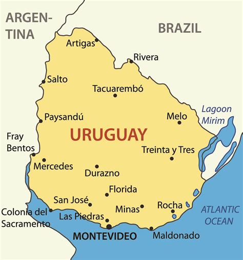 Uruguay Map, Uruguay Facts , Uruguay – PSPMPV