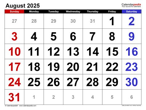 Printable Aug And Sep 2025 Sheets