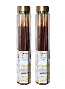 VSN Natural Mogra White Incense Sticks | 50 Grams (Pack of 1) | Length ...