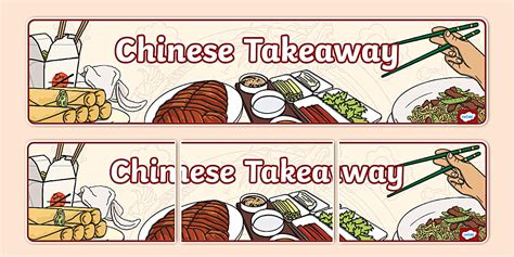 Chinese Takeaway Role Play Banner