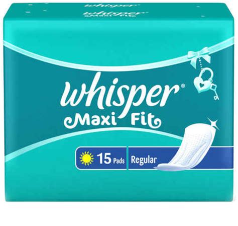 WHISPER MAXI FIT SANITARY PADS - REGULAR (15 PADS) – Maratha Shop