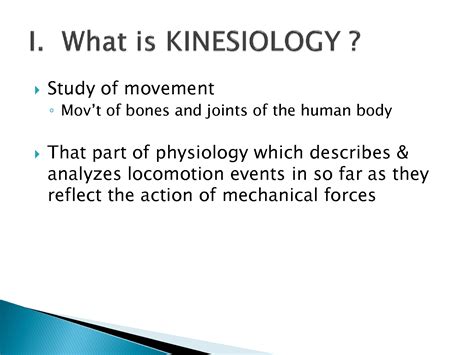 SOLUTION: Introduction to Kinesiology - Studypool
