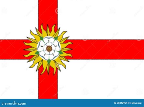 Glossy Glass Flag of Yorkshire Stock Illustration - Illustration of background, largest: 258429514