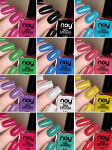 NOY uick Dry Long Lasting Nail Polish Combo No-04 Blue,Peach,Green ...