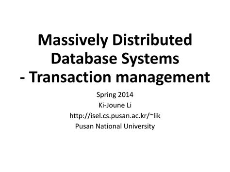 Image result for Transaction Control in Distributed Database