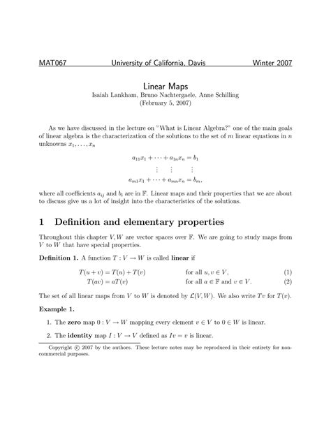 Image result for Linear Mapping Example
