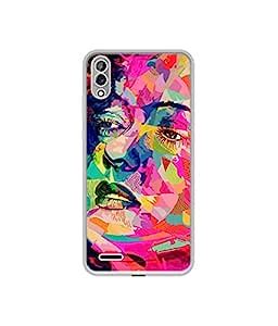 Amazon Brand - Solimo Designer Multicolor Lady Vector UV Printed Soft ...
