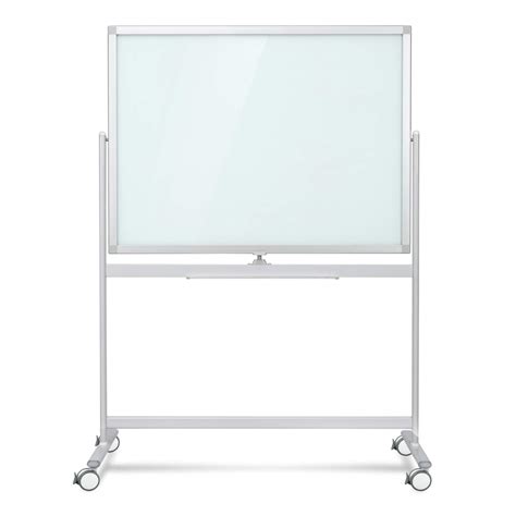 Buy Mobile Glass Whiteboard, Magnetic Double-Sided Easel Style Glass ...
