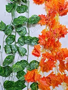 Buy Litleo Artificial Trailing Ivy Vine Leaf Ferns Garland (Green ...