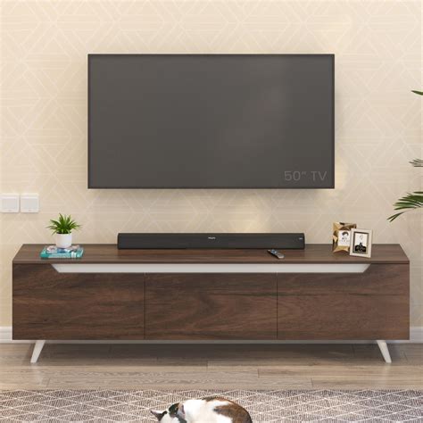 Blesky TV Entertainment Unit Set Top Box Stand/TV Cabinet with Shelves ...