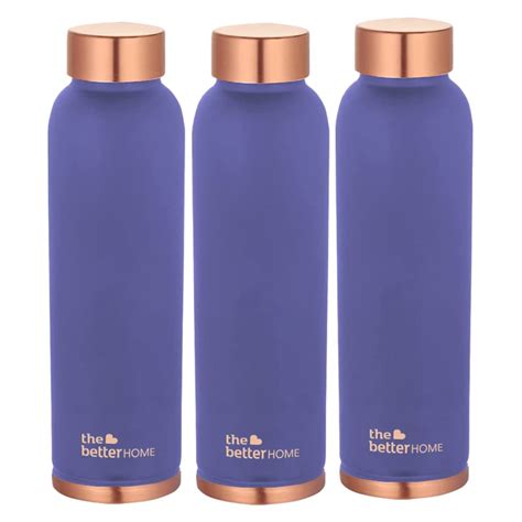 The Better Home 1000 Copper Water Bottle - 950ml Pack of 3 | 100% Pure ...